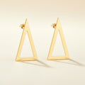 Triangle Glossy Stud Earrings