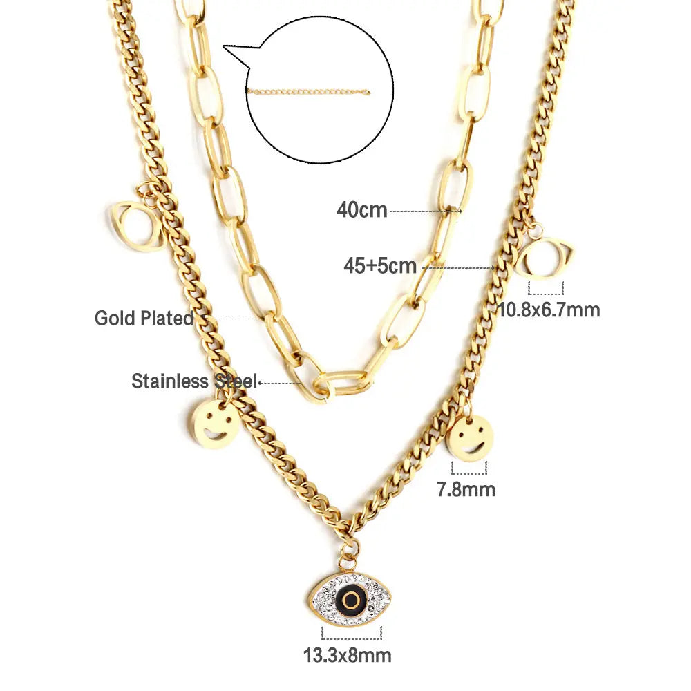 Lucky Eye Layered Necklace