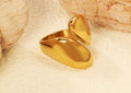 22mm Gold Solitaire Ring