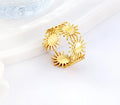 Multiple Suns Shaped Ring