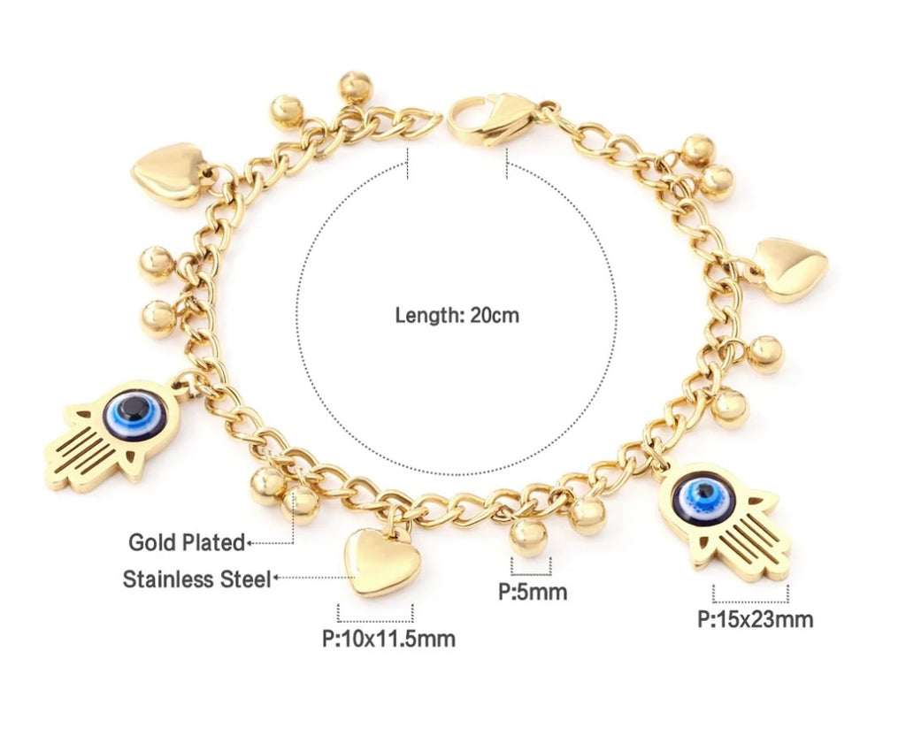 Hamsa Charm Bracelet