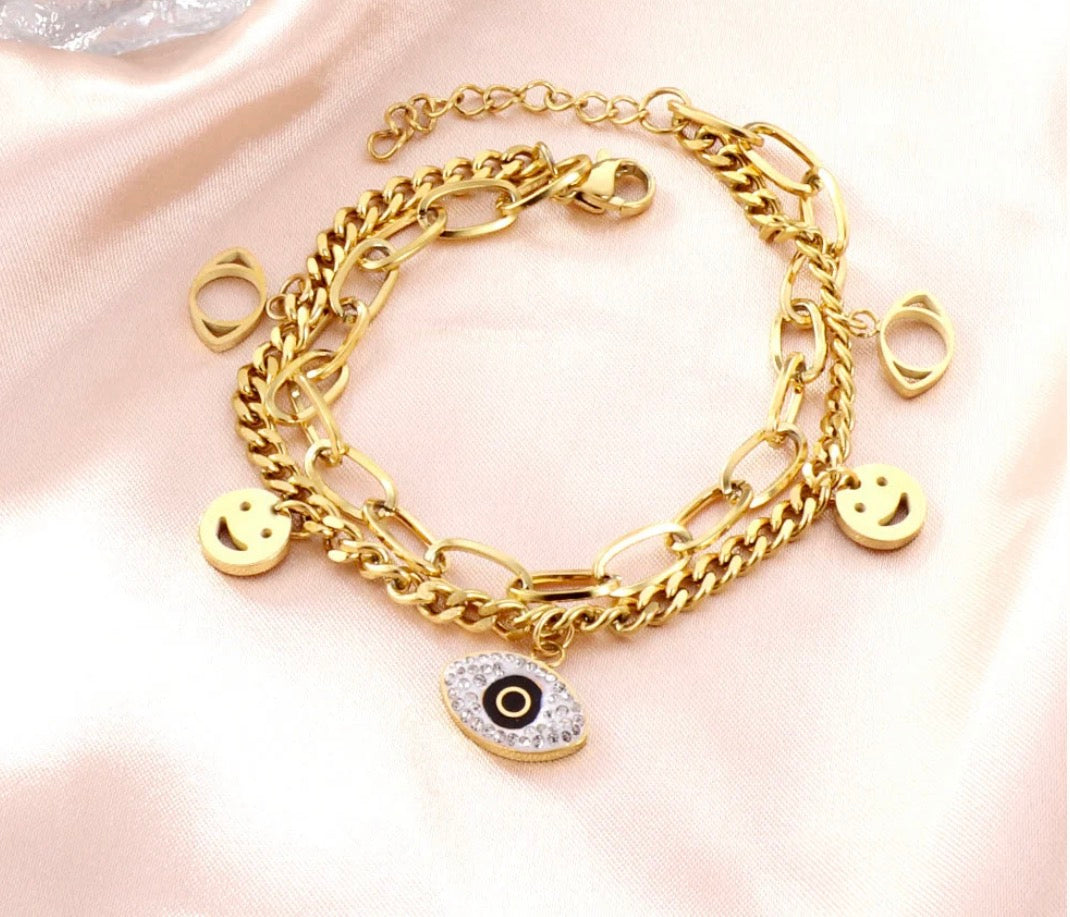 Lucky Charm Layered Bracelet