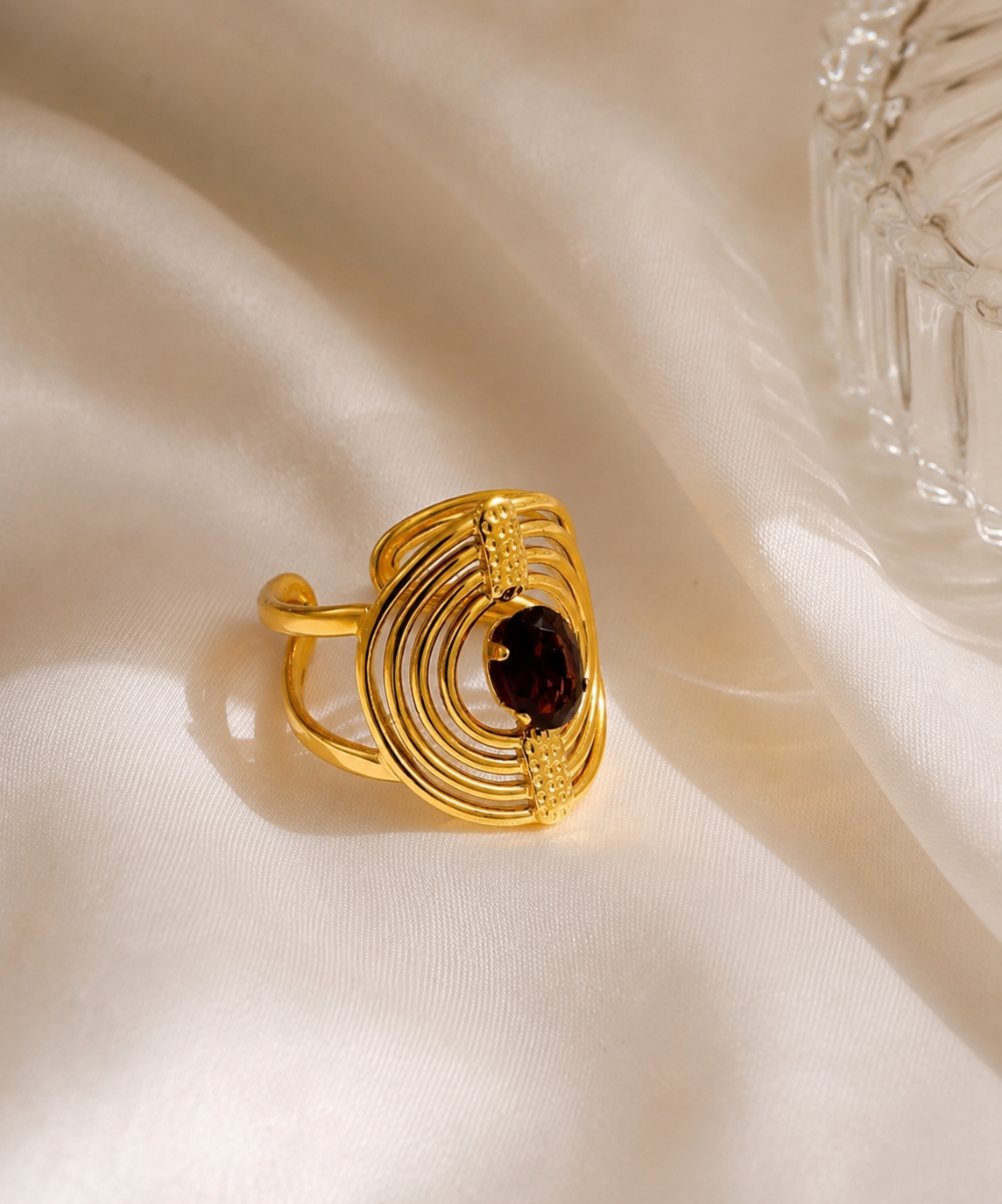 Amethyst Spiral Ring