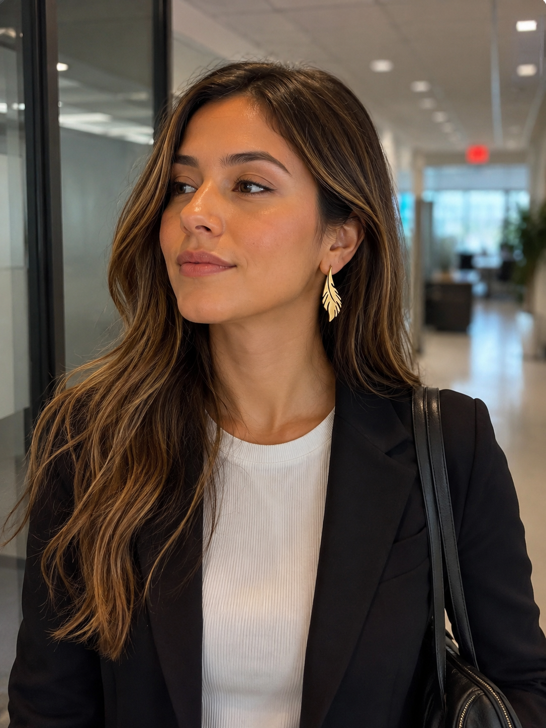 Golden Leaf Earrings