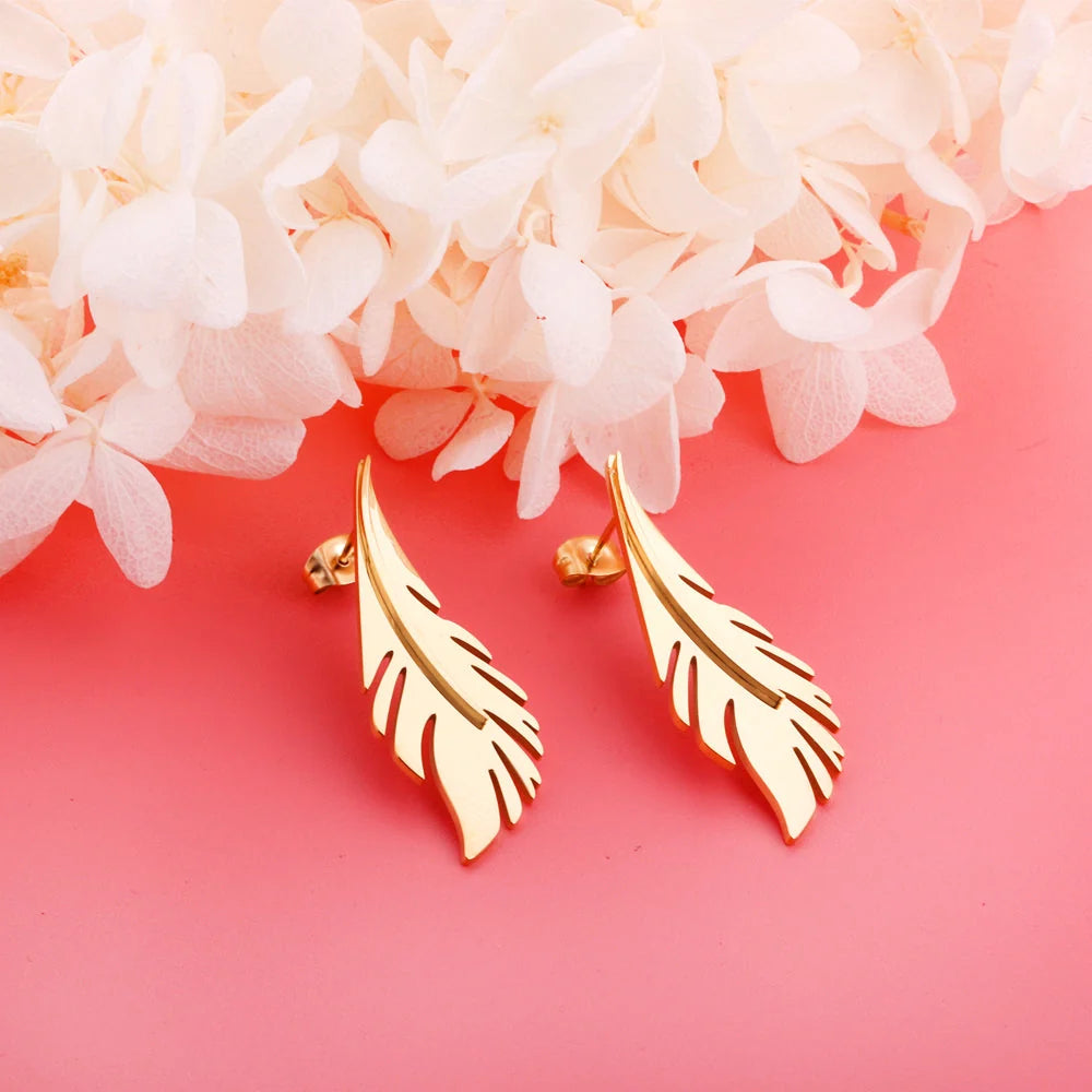 Golden Leaf Earrings