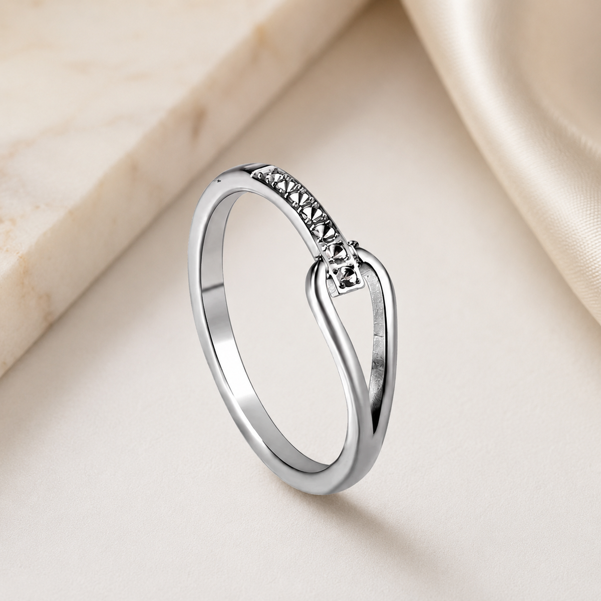 Silver Embrace Ring
