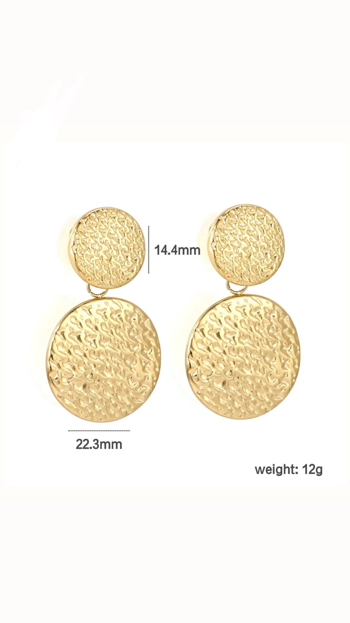 ✨ Aurelia Textured Gold Earrings