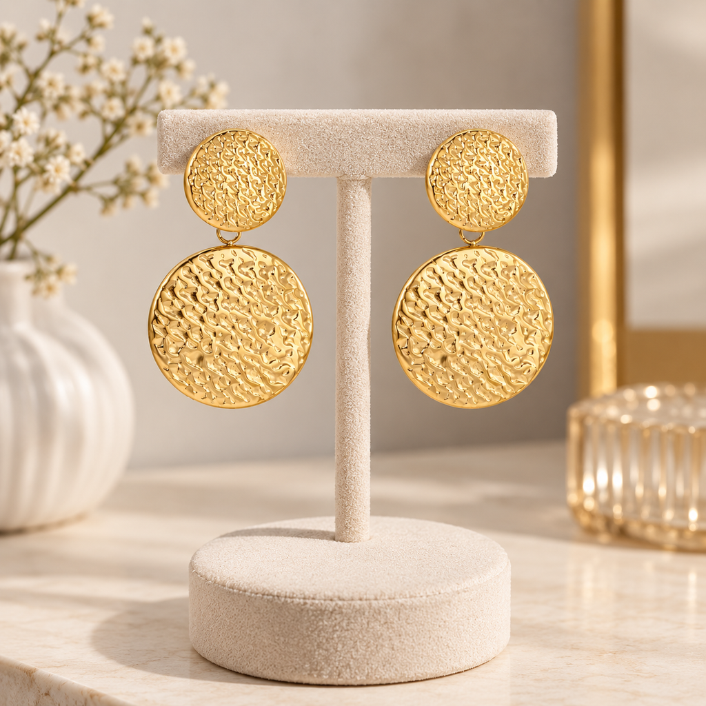 ✨ Aurelia Textured Gold Earrings